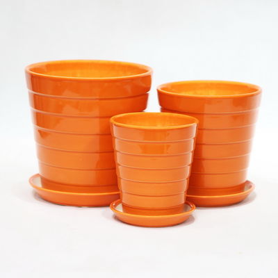 खरीदें घर की सजावट के लिए एकल इनडोर चमकदार सजावटी सिरेमिक बर्तन online manufacture