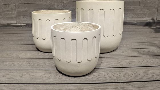 खरीदें जल निकासी के लिए ठंढ प्रतिरोधी आधुनिक फाइबर क्ले प्लांटर online manufacture