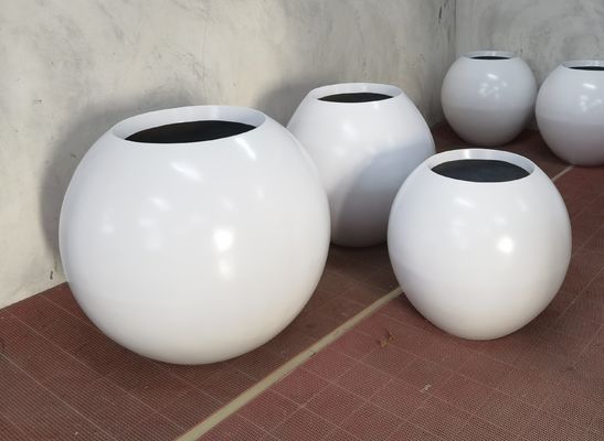 खरीदें बाहरी आंतरिक सजावट के लिए मजबूत फाइबरग्लास फूल बर्तन हल्के वजन जीआरपी प्लांटर बॉक्स online manufacture