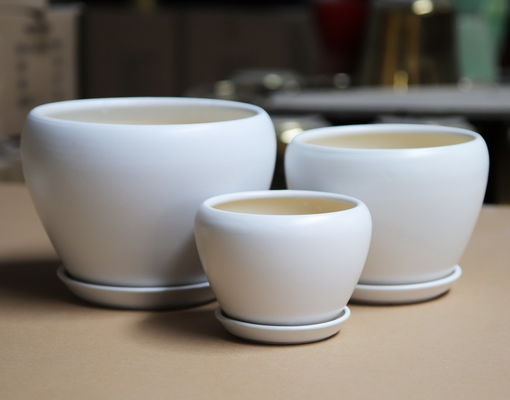 खरीदें आपके घर या व्यवसाय के लिए सुरुचिपूर्ण गोल सिरेमिक बर्तन विभिन्न आकार उपलब्ध online manufacture