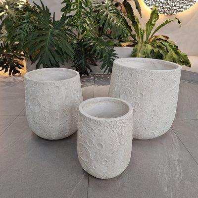 इनडोर और आउटडोर होम गार्डन सजावट दोनों के लिए हल्के फाइबर क्ले प्लांटर